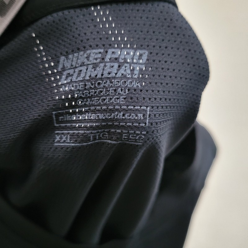 Nike Pro Combat Dri-Fit Compression Shirt Football Mens XXL Padded Short Sleeve gallery