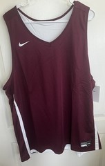 Nike Dri Fit Basketball Practice Tank Top Jersey Red White Mens 2XL Gym Lift Run
