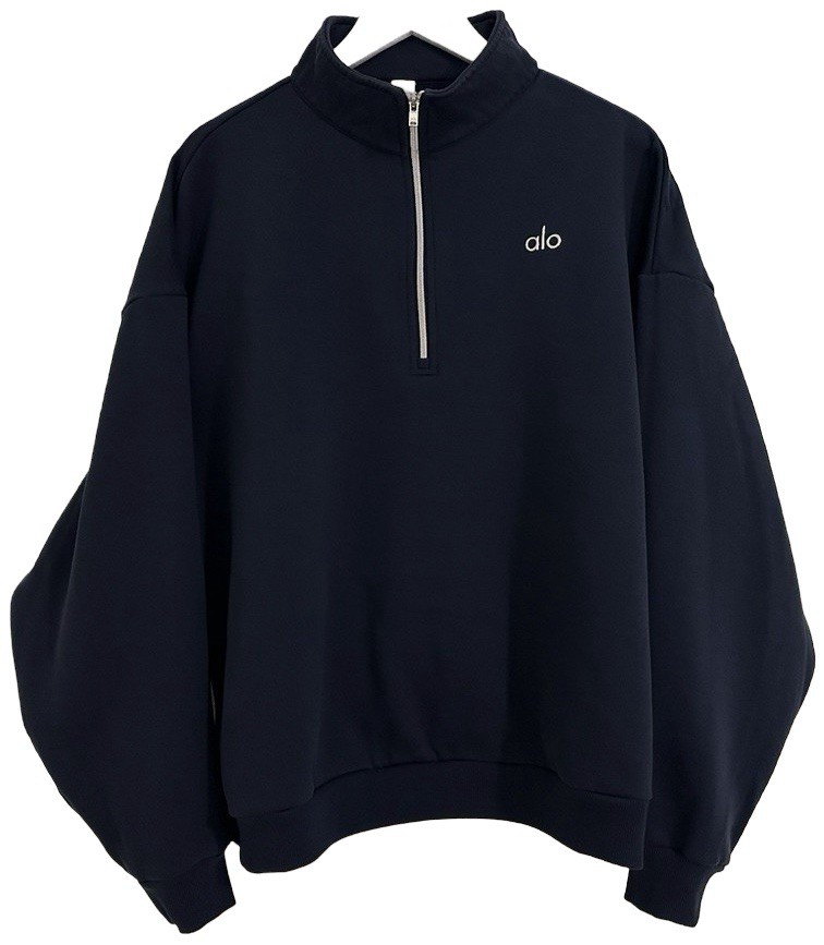 Men’s Alo Quarter Zip Black Size Medium. Limited.