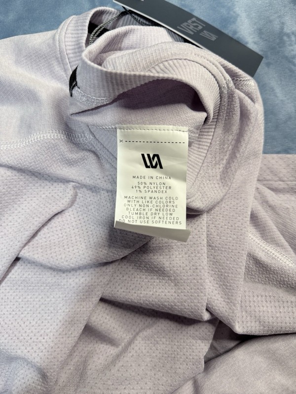 VRST $54 Men’s Circuit Short Sleeve Seamless Shirt XXL Misted Lilac Heather Slim gallery