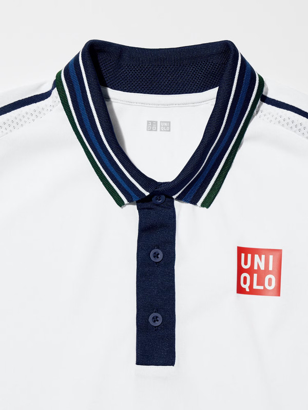 Uniqlo Tennis Kei Nishikori NK Dry EX Polo Shirt - Japan XL/US L - White gallery