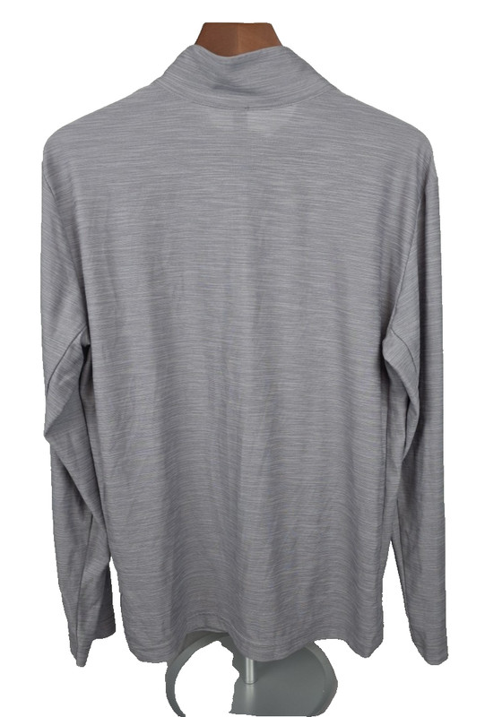 Nike DriFit Gray 1/4 Zip L/S Pullover Sz Medium Stretch Casual Sports Athleisure gallery