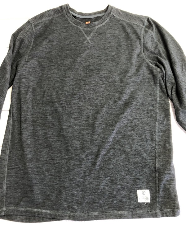 Rugged Elements Pullover Mens Small Gray Long Sleeve Fleece Crew Neck Top gallery