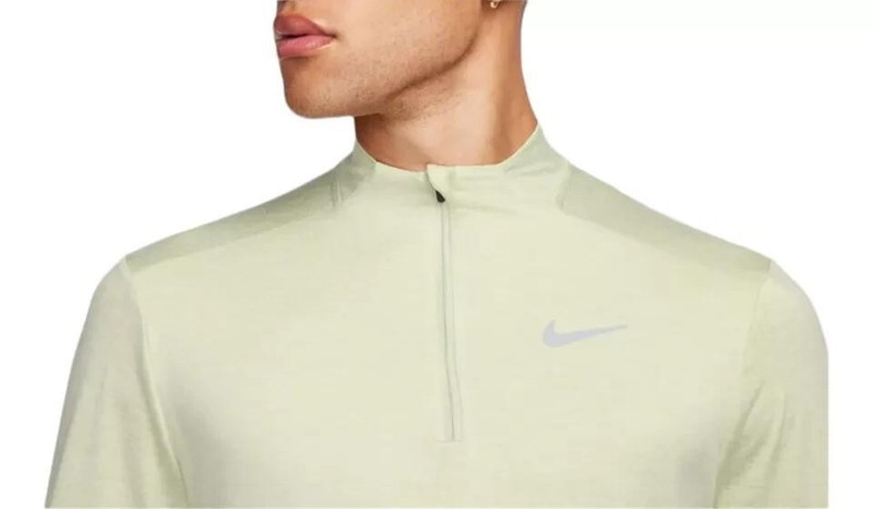 Nike Men's Dri-Fit Element Half-Zip Running Shirt Luminous Green DD4756-331 Sz M gallery