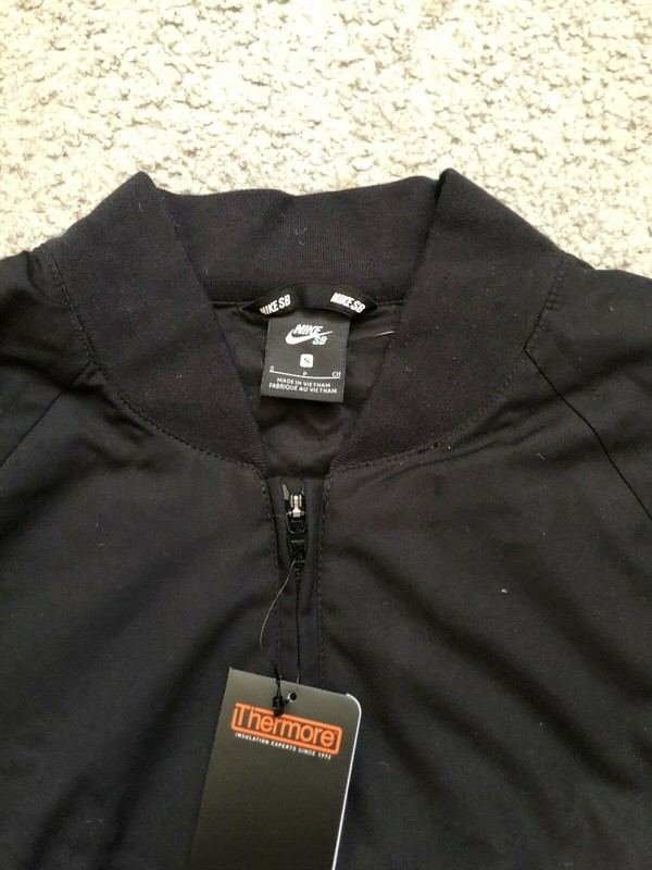 Nike SB Statement II Bomber Jacket CK1132001 Mens Size Small Skateboarding Black gallery