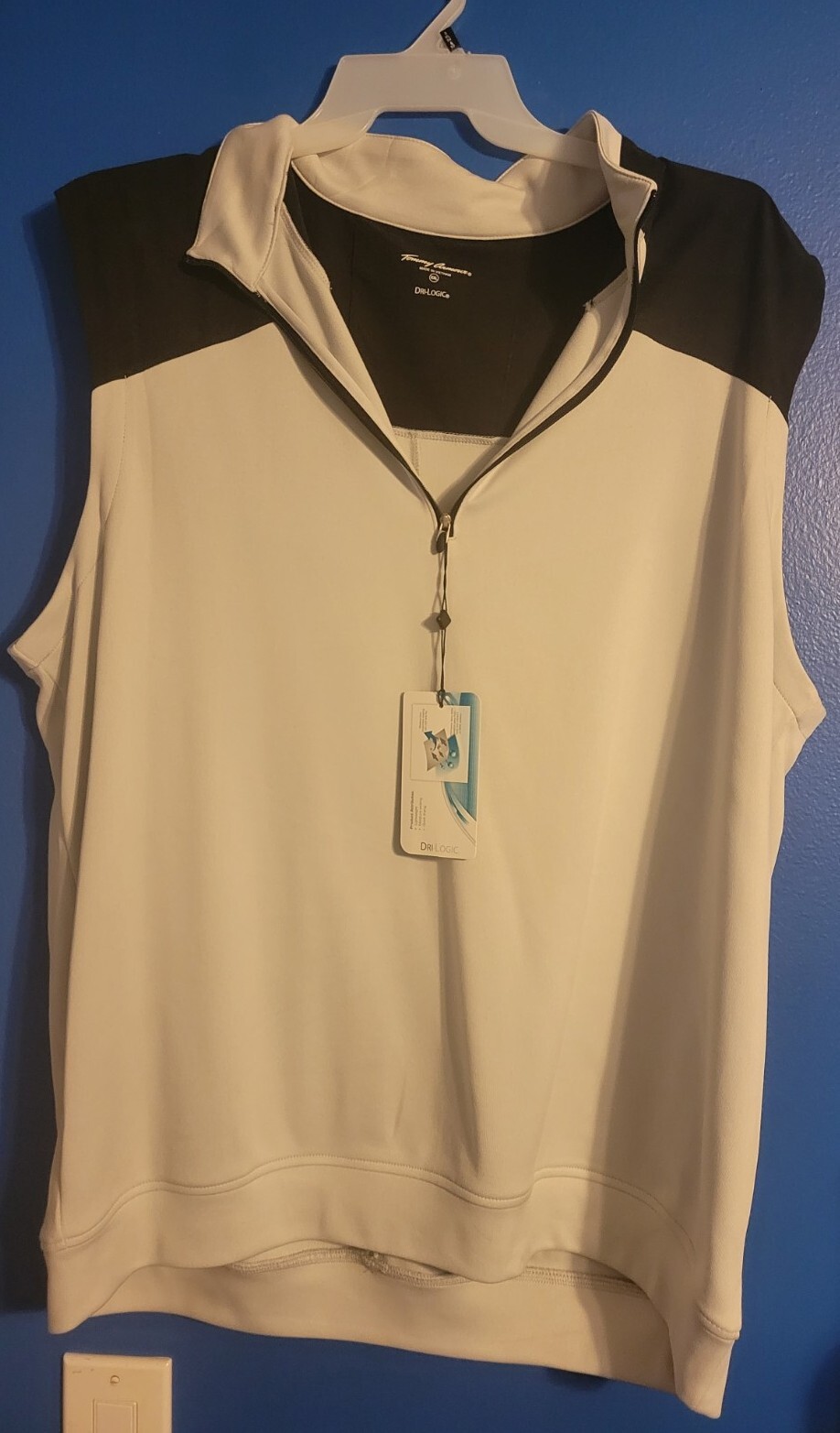 Tommy Armour Mens Dri Logic Golf Half Zip Vest Jacket Glacier Gray - 2XL -New gallery