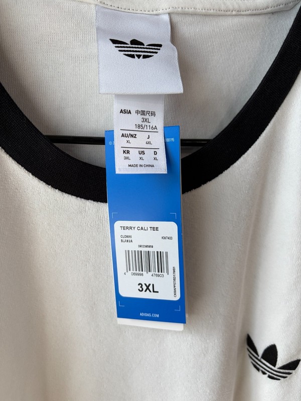 Adidas Originals Terry Cali T-Shirt Men's Lifestyle Casual Top AsiaFit KW7400 gallery