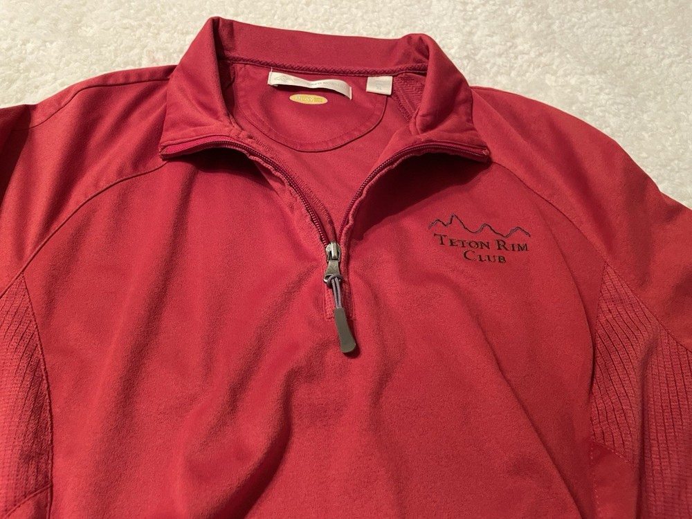 Long Sleeve Collard 1/2 Zip Top From Greg Norman Size XL Box A7