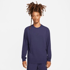 Nike Men’s Sportswear Premium Essentials Purple Futura Long Sleeve Shirt Sweater