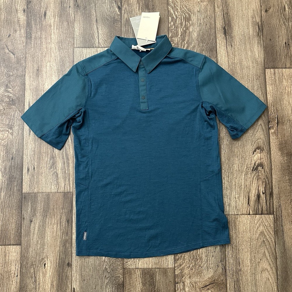 Icebreaker Hike 150 Merino Wool Top Shirt Men’s Size S Green Glory