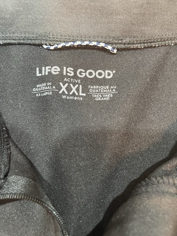 Life is Good Men Active Quarter Zip Pullover LIG Stripes Black XXL gallery