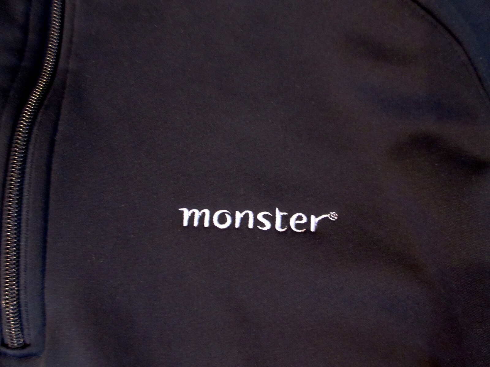 SPORT-TEK Mens Monster Energy Quarter Zip Pullover Shirt Jacket Large Black gallery