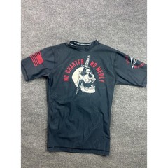 Origin USA Rash Guard Mens 2XL Blue No Quarter No Mercy Compression Shirt