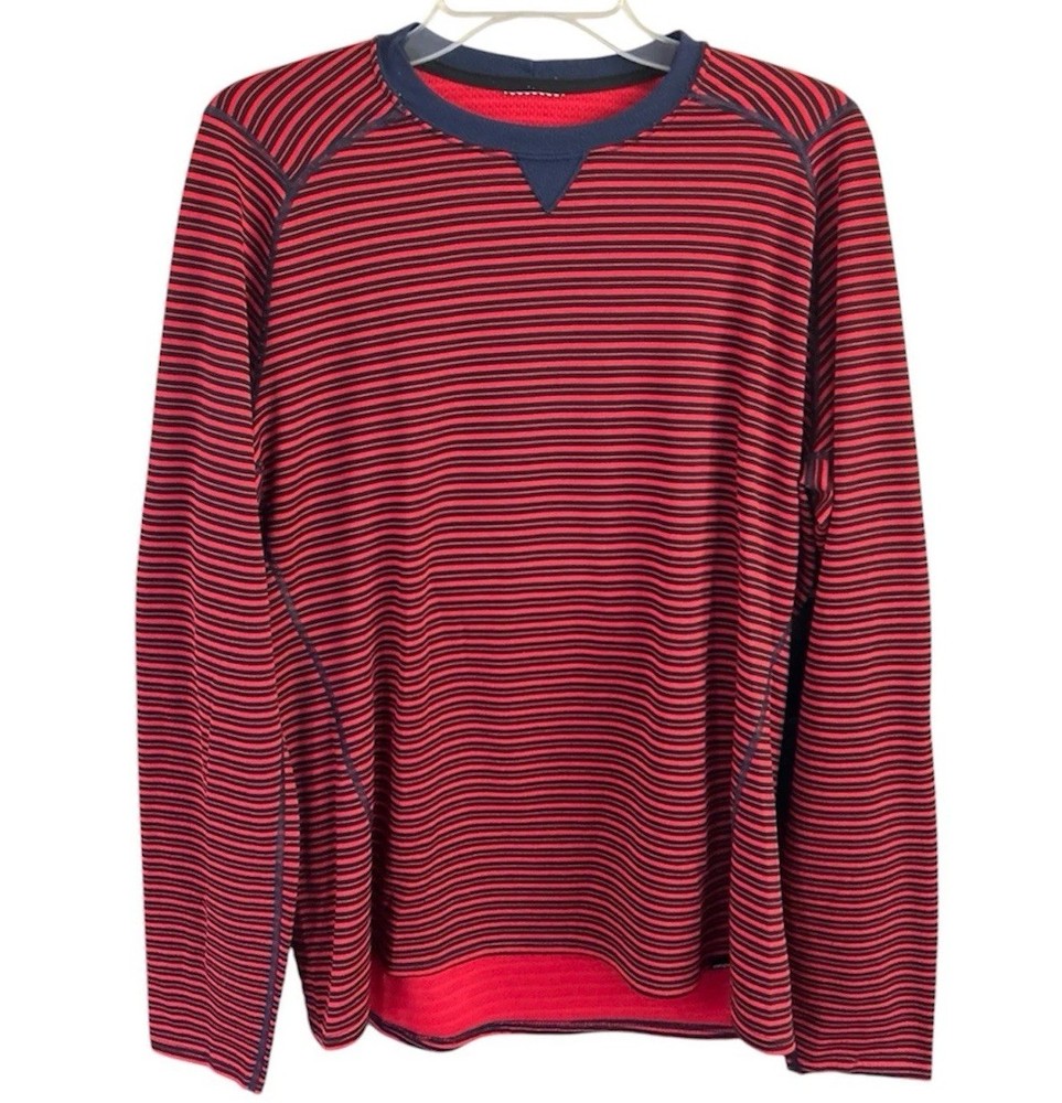 Patagonia Capilene 3 Midweight Base Layer Shirt Mens L Striped Hiking 44422