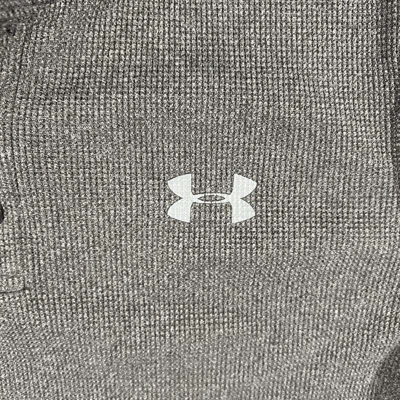 Under Armour Waffle Knit Henley Shirt Mens Small Gray Long Sleeve Thermal gallery