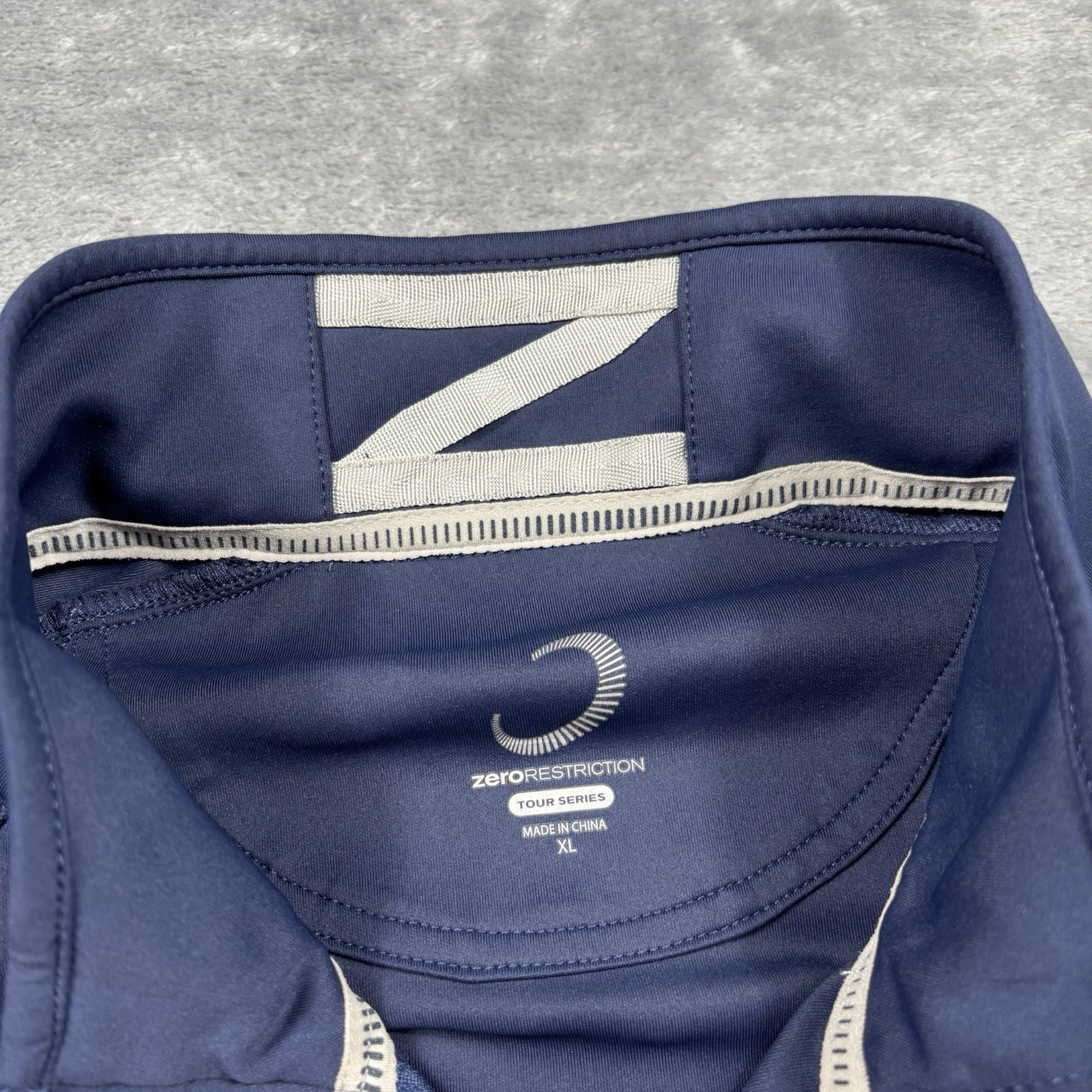 Zero Restriction Men's Z500 Performance 1/4 Zip Golf XL Navy L330 gallery
