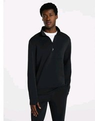 Athletic Works Mens 2XL 1/4 Zip Scuba Knit Sweat Shirt Soft NWT