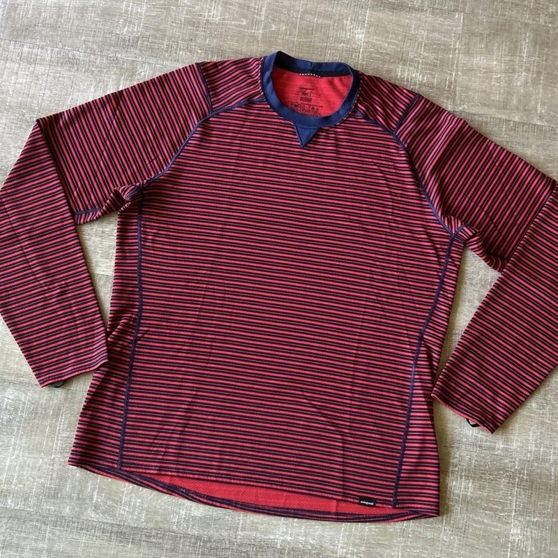 Patagonia Capilene 3 Midweight Base Layer Shirt Mens L Striped Hiking 44422 gallery