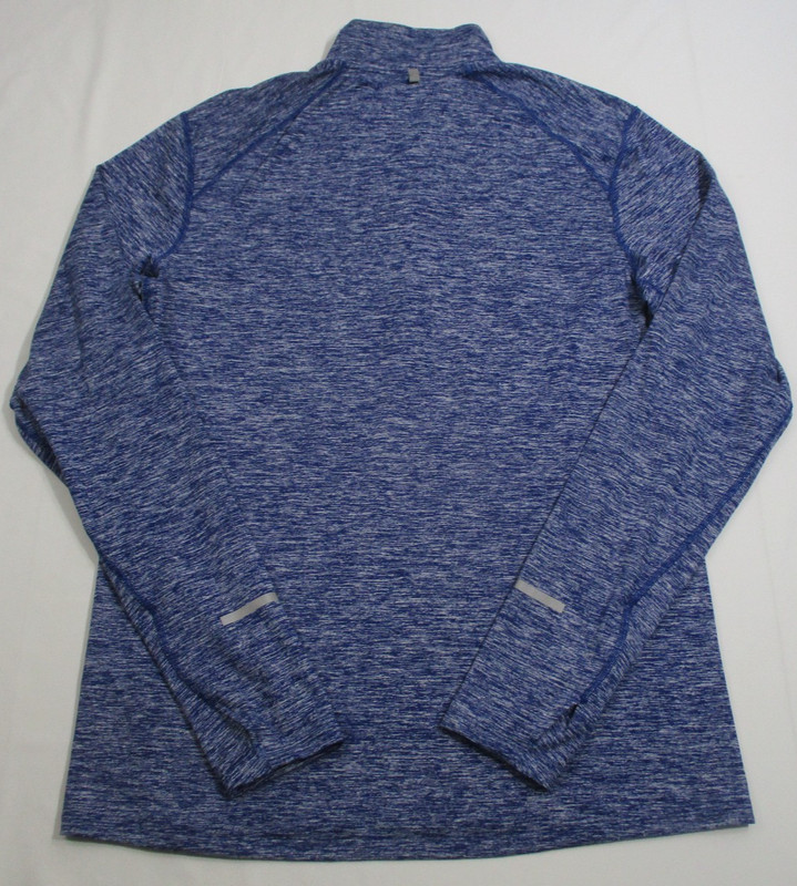 NIKE * Running Pullover * Dri Fit * Long Slv * 1/2 Zip * Heather Blue * Mens MD gallery