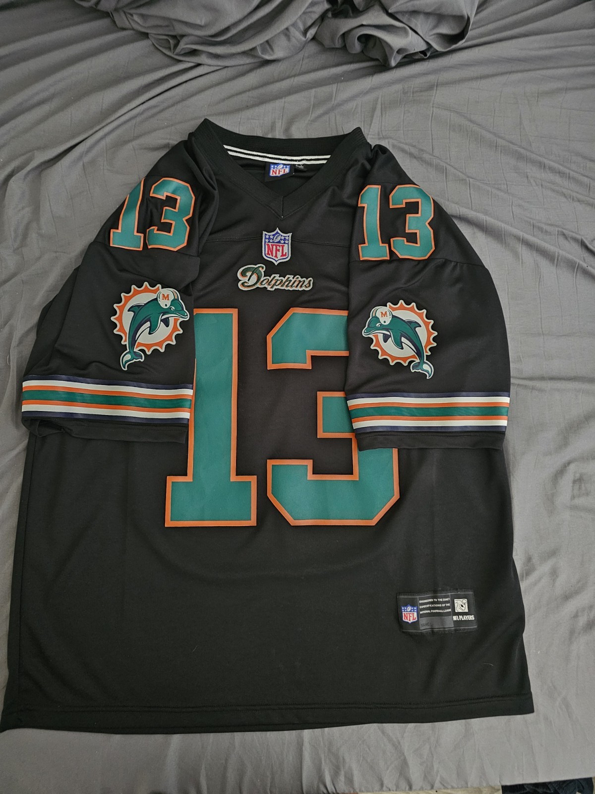 Custom Miami Dolphins Jersey #13 DAN MARINO Size Large gallery
