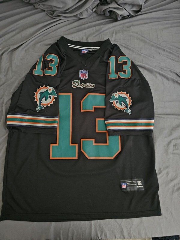 Custom Miami Dolphins Jersey #13 DAN MARINO Size Large gallery
