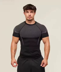Onyx Seamless Compression T-Shirt Gym Short Sleeve Mesh NEW S-XXL