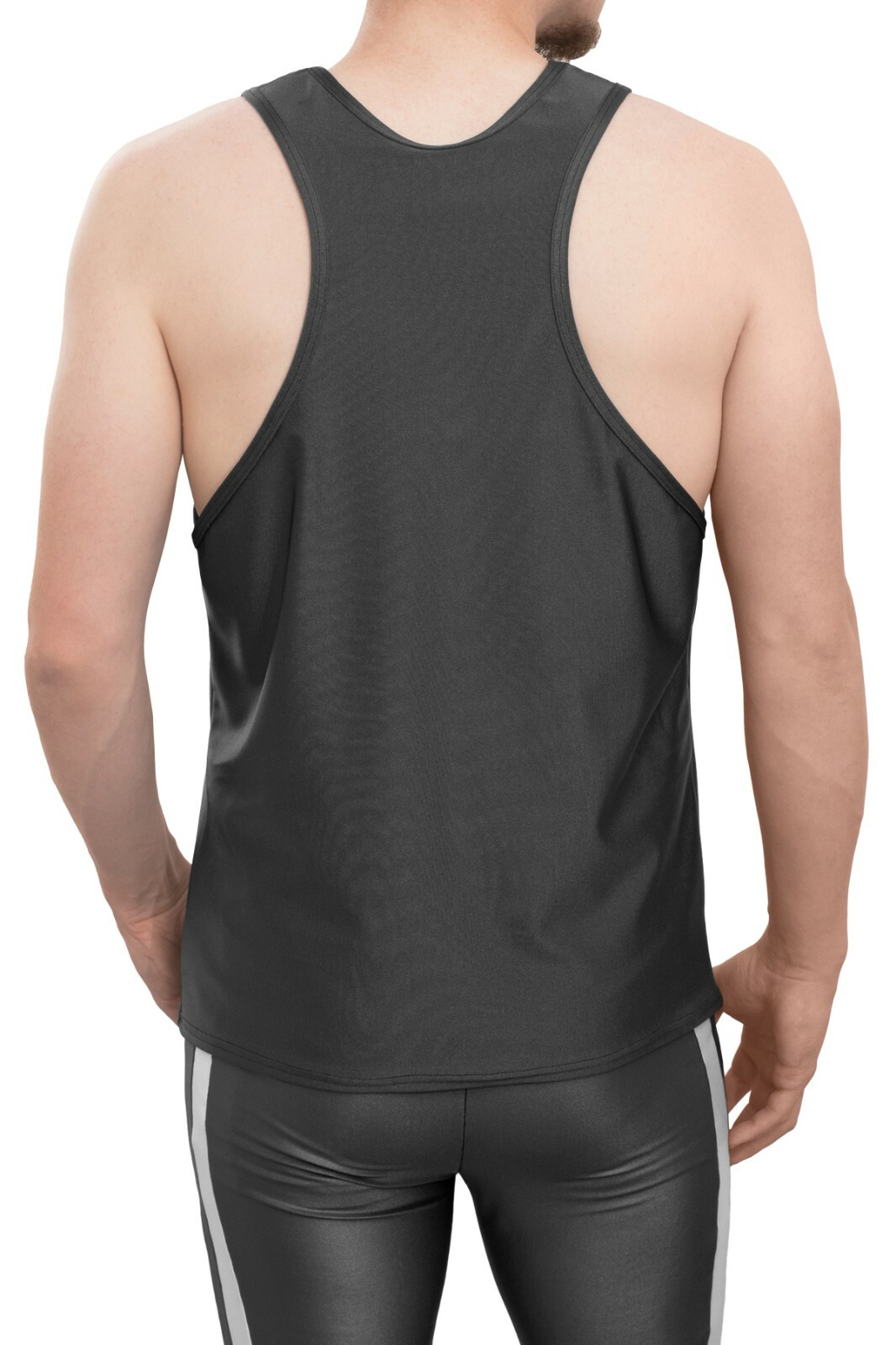 Men's Boxer Shirt Comfort Fit Boxer Shirt Elastic Stretch Shiny Sports Top Shine gallery
