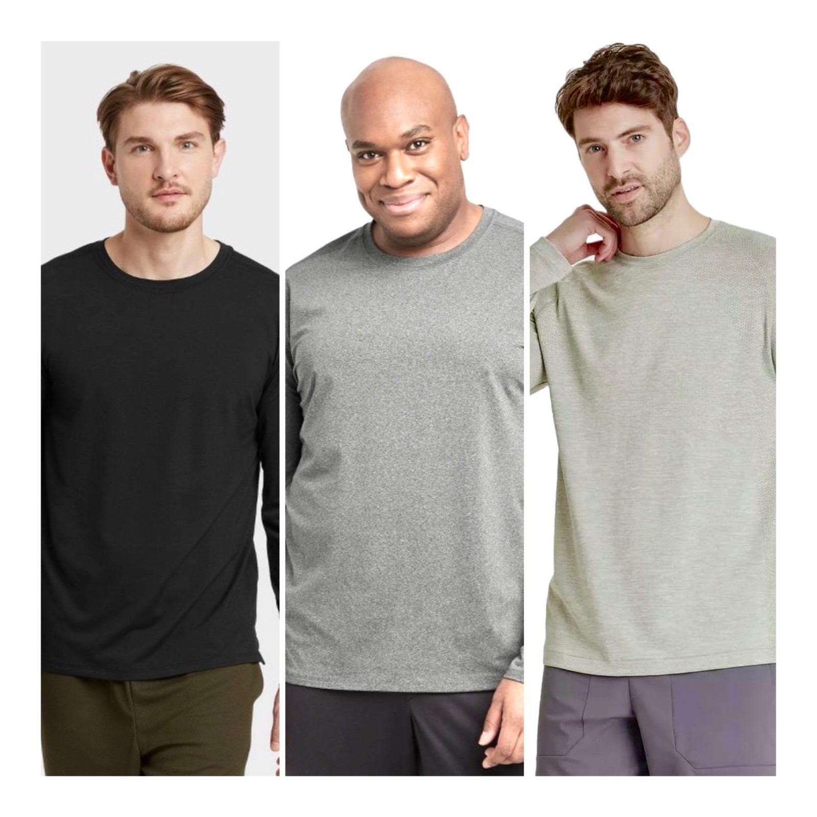 All in Motion Men's Long Sleeve Seamless T-Shirt Assorted Colors and Sizes NEW gallery
