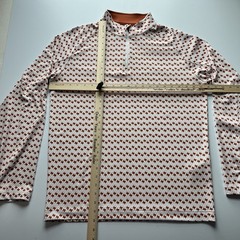 Texas Longhorns 1/4 Zip Pullover Men’s M Orange Geometric AOP Performance Deolax