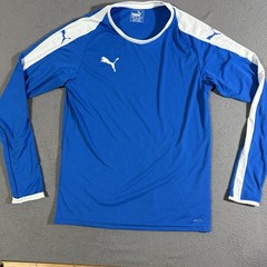 Puma Dry Cell Long Sleeve Base Layer Shirt Mens Top Size S Sport Lifestyle Blue