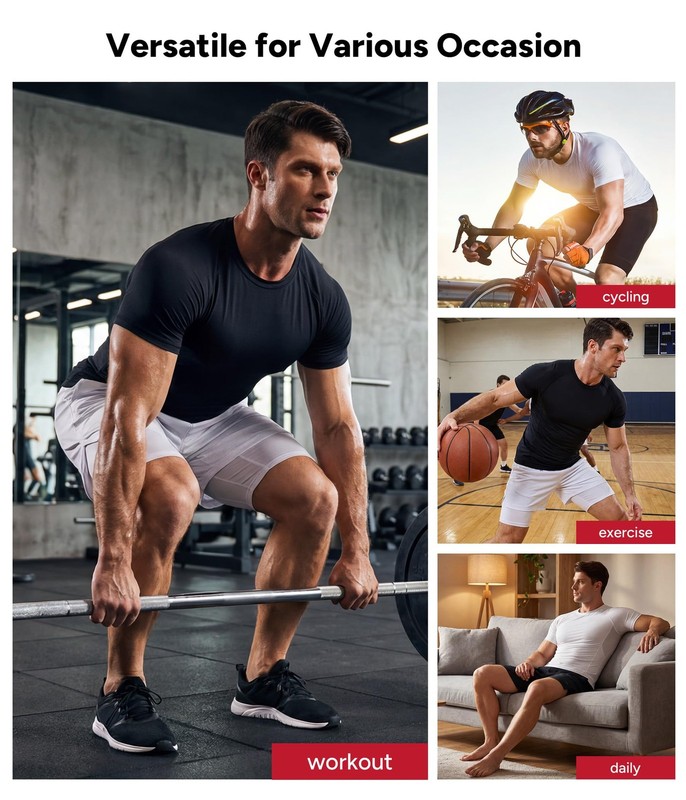 Nebility Mens Compression Shirt Tank Top Shapewear Slimming Undershirt Body S... gallery