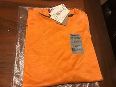 Reebok Mens’ Active Speedwick Relaxed Fit Shirt -Small Orange – NWT