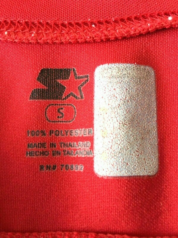 Starter Dri Star Quarter Zip Athletic Workout Shirt Red Size Small gallery