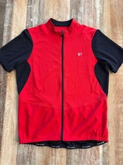 Pearl Izumi Men’s Cycling Jersey Large Full Zip Red Black Road Bike Shirt