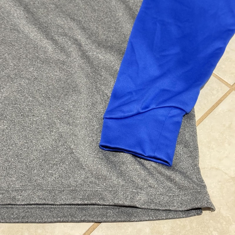 Nike Golf Pullover Mens Large Blue Gray Quarter Zip Colorblock Pine Dunes 2018 gallery