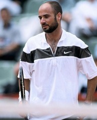 Nike Agassi 1998 French OPEN Nike F.I.T Challenge Court Jersey Tennis Large