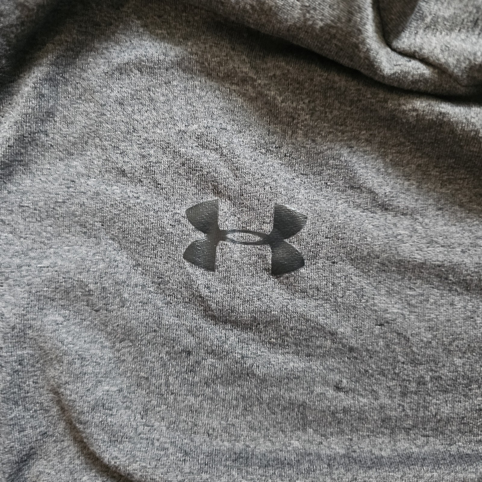 Under Armor Heat Gear Quarter Zip Gray/Black Heather Long Sleeve Sz Xl gallery