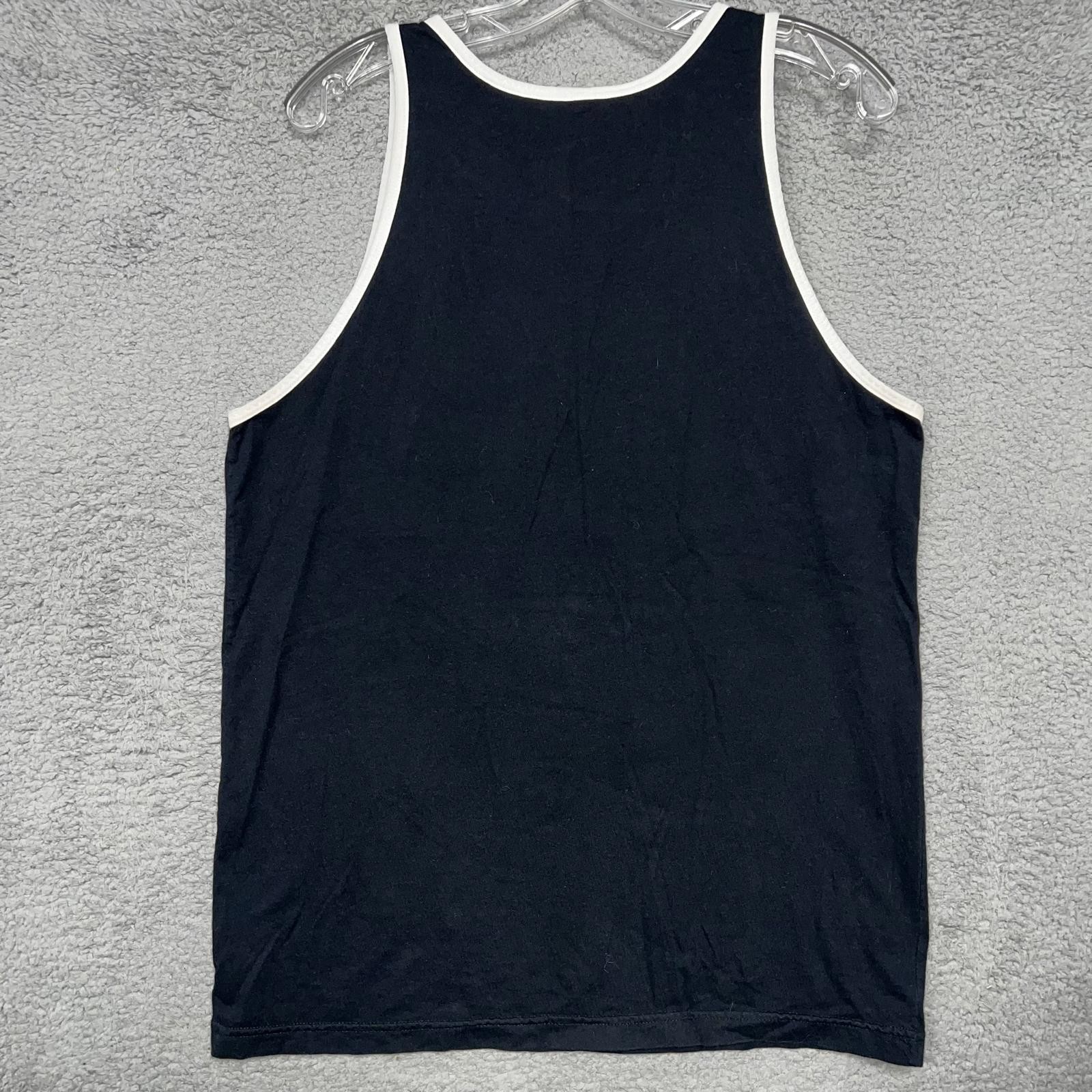 American Apparel Tank Top Men Size L Black Lucha Libre Wrestling Made in USA Tee gallery