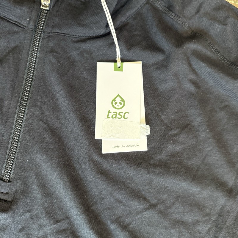 Tasc Pullover Men’s Black Carrollton 1/4 Zip Performance Bamboo Lightweight gallery