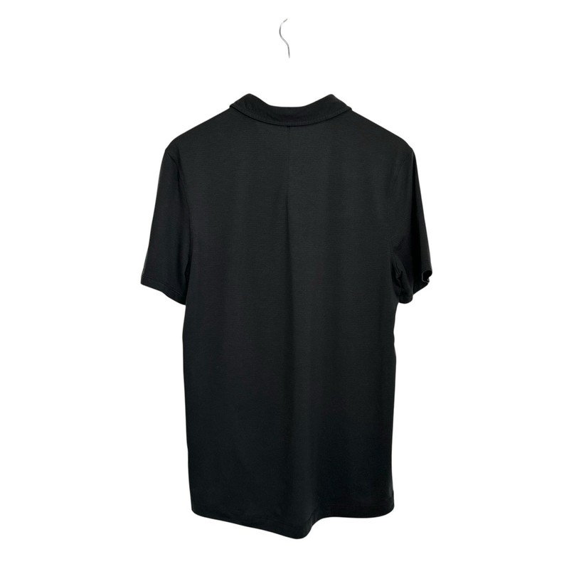 Lululemon Mens Metal Vent Tech Polo Shirt Sz Small? Black Short Sleeve gallery
