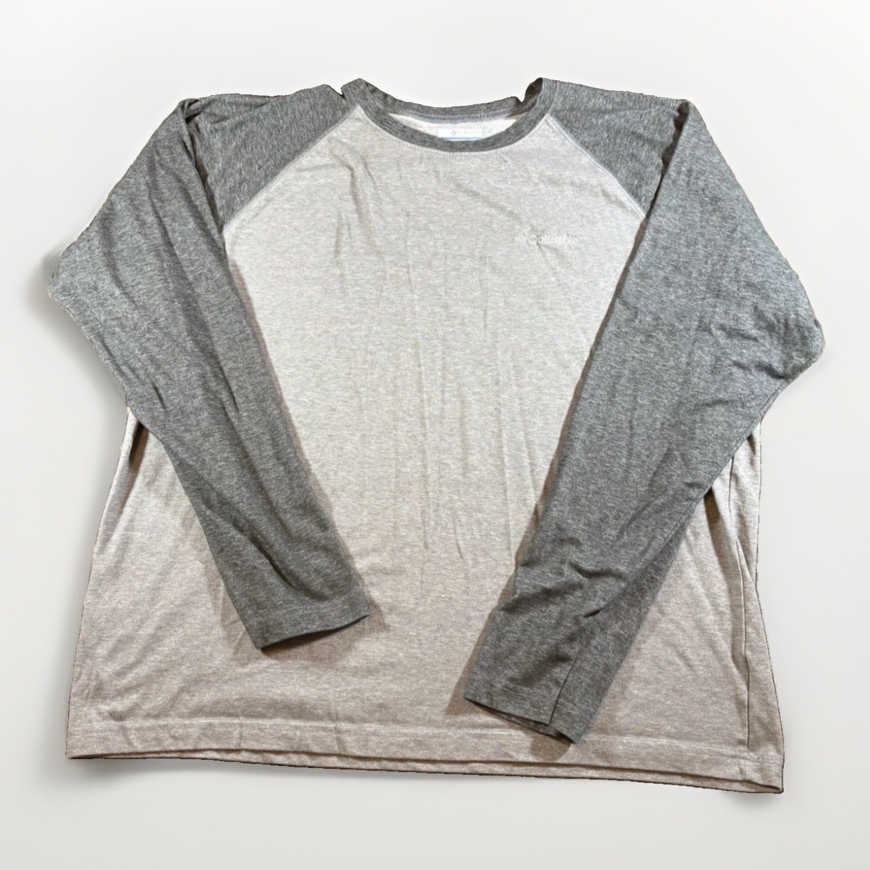Columbia Omni-Wick Long Sleeve Raglan Shirt XL Gray Performance Crewneck gallery