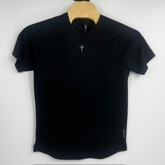 Three Nails Performance Shirt Mens Medium Black Tech Cross Workout Gym CrossFit