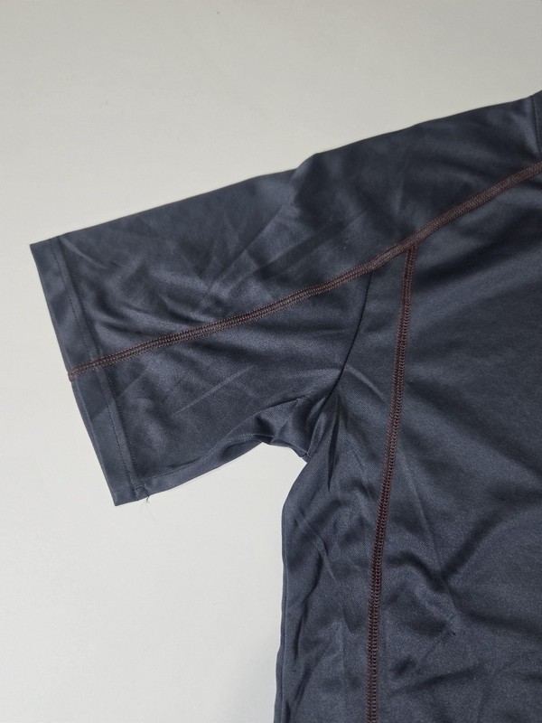 Adidas Shirt Mens Medium Gray Climalite Short Sleeve Running Training Top gallery