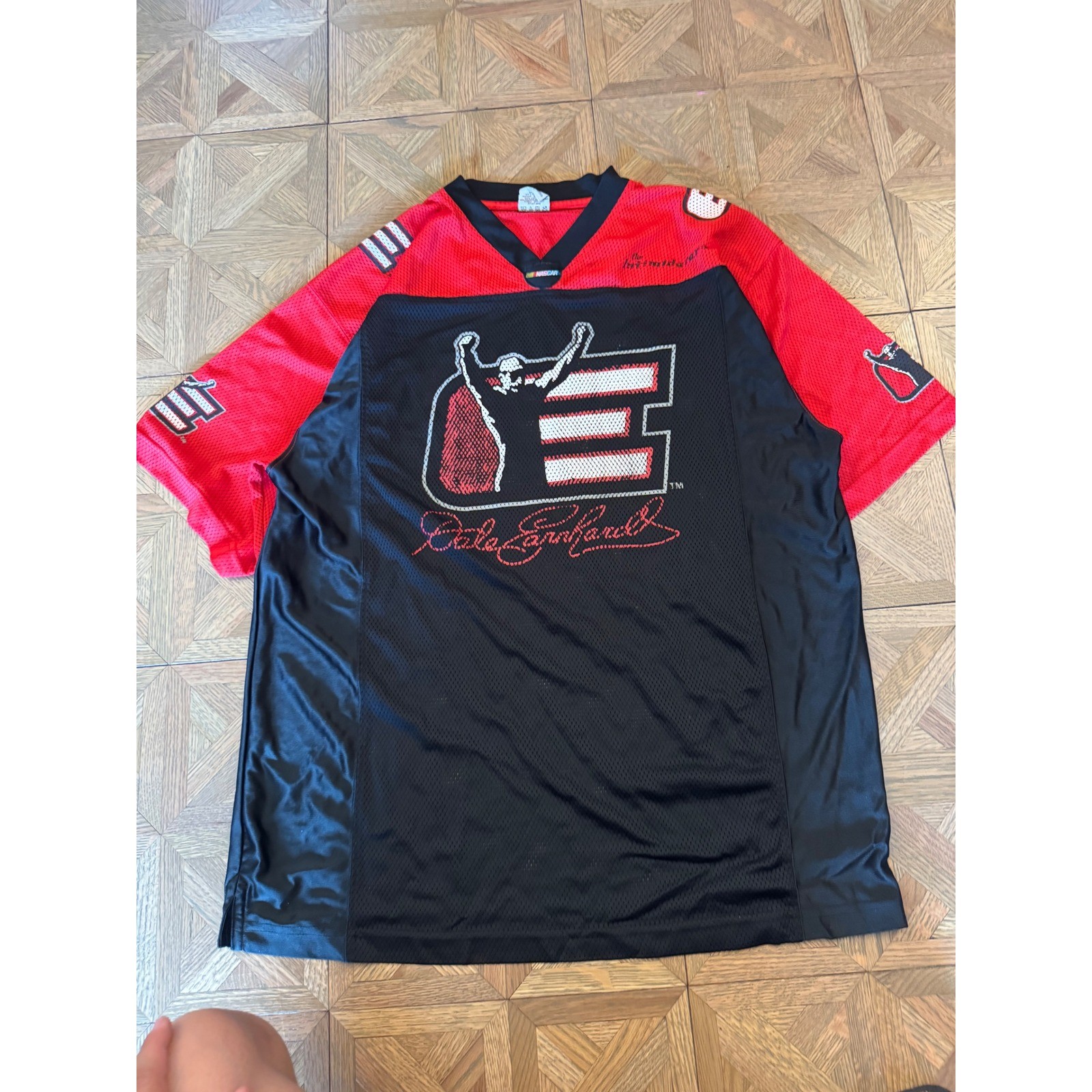 Winners Circle Dale Earnhardt NASCAR Racing Jersey Red Black Mens Large Vtg 10 gallery