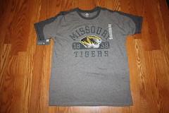 NWT Mens Knights Apparel Heather Gray MISSOURI TIGERS T-Shirt L Large