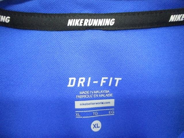 Nike Shirt Mens XL Blue Racer Dri-FIT 1/4 Zip Running Training Pullover 547793 gallery