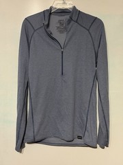 Mens Patagonia Capilene 2 Lightweight Baselayer Polartec Quarter Zip Blue Sz L