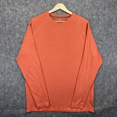 TASC Carrollton Long Sleeve T-Shirt Men’s Large Orange Performance Bamboo