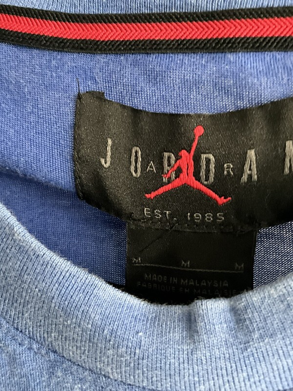 NIKE JORDAN JUMPMAN Medium BLUE SHORT Sleeve T-shirt DA2694-405 DRI FIT gallery