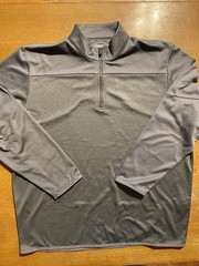 Callaway Mens XXL Gray Golf Opti Dri 1/4 Zip Pullover Lightweight Jacket